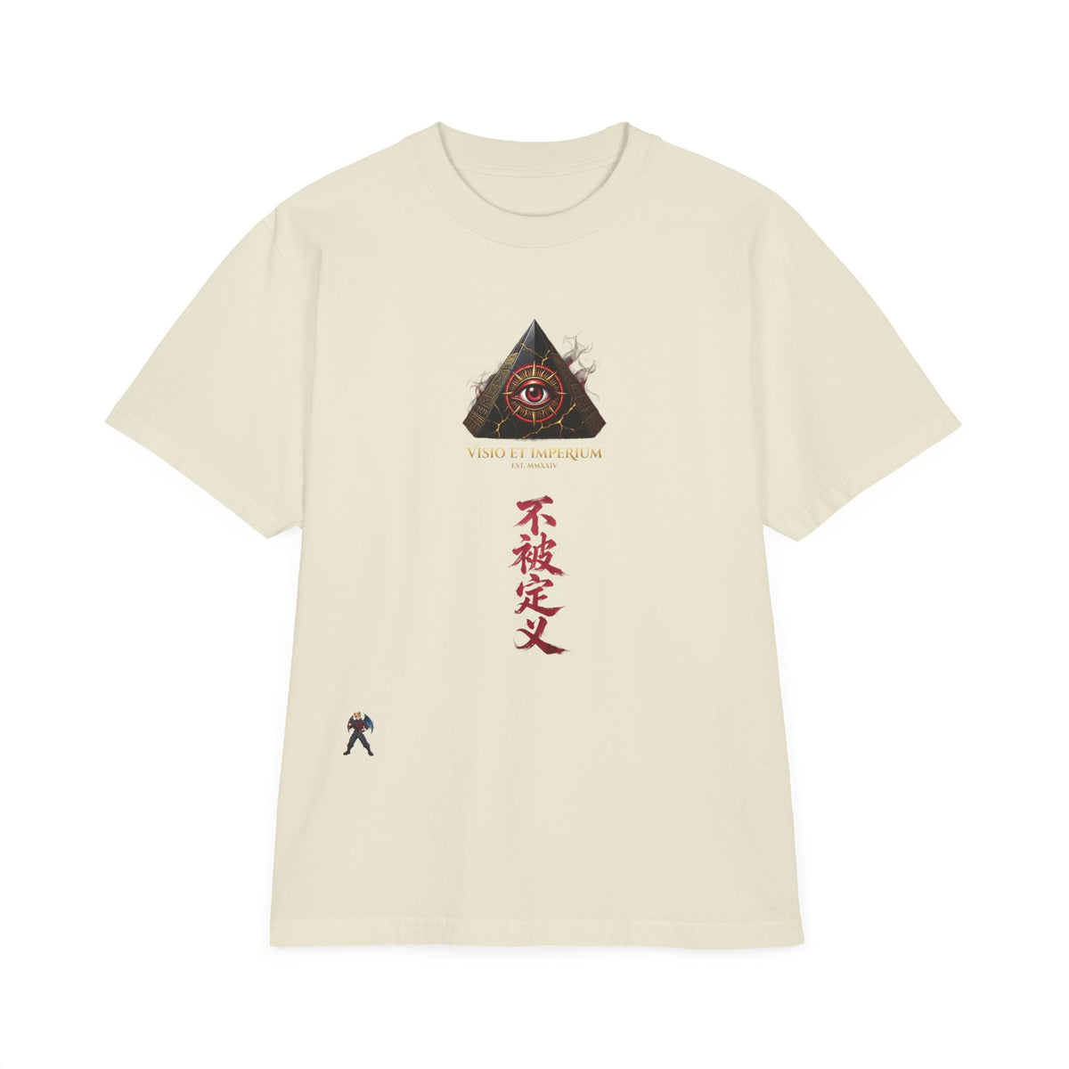 Graphic T-Shirt — Eye Pyramid & Kanji Streetwear Tee
