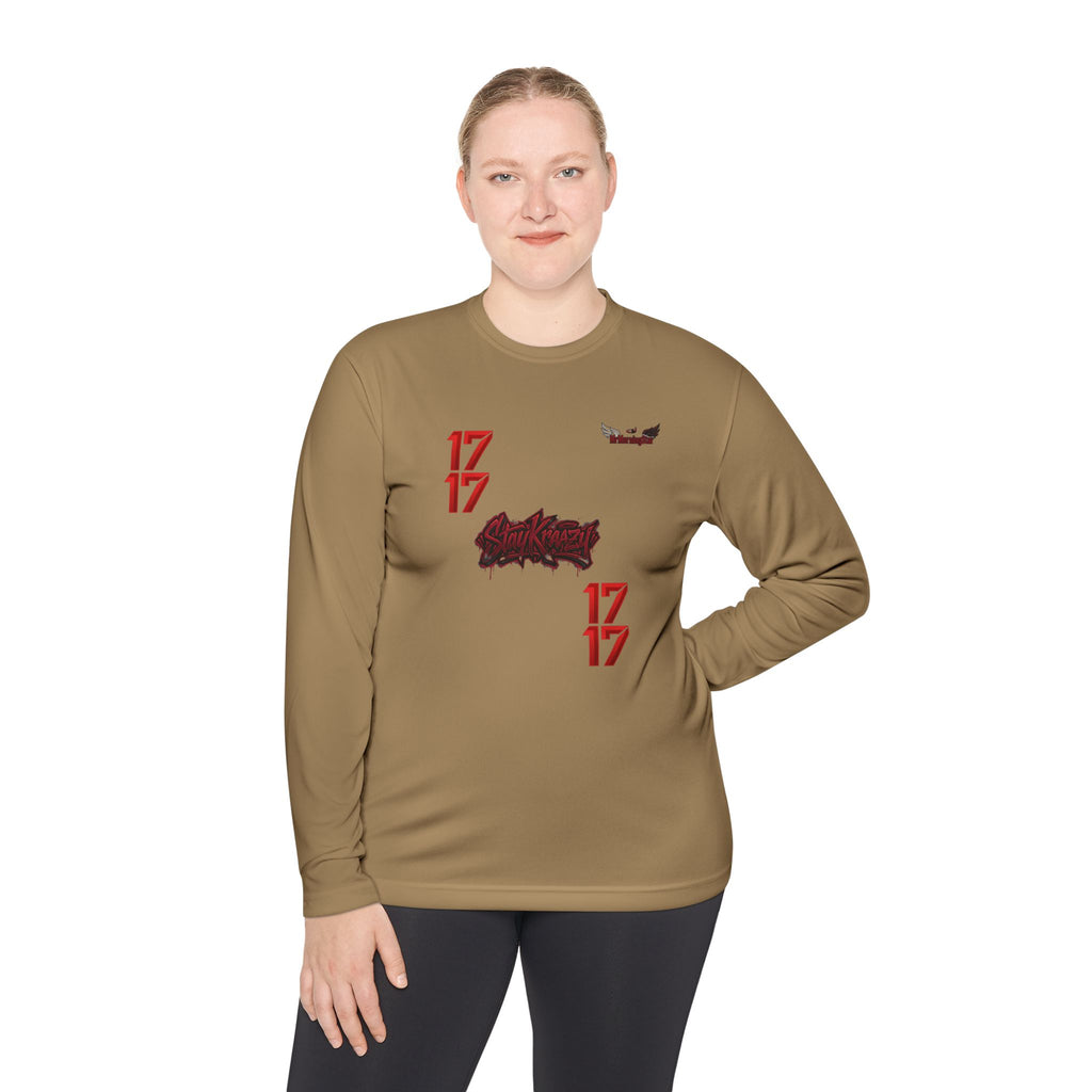 Drag Queen Portrait Long Sleeve Tee — Colorful Pop Art “17” Graphic