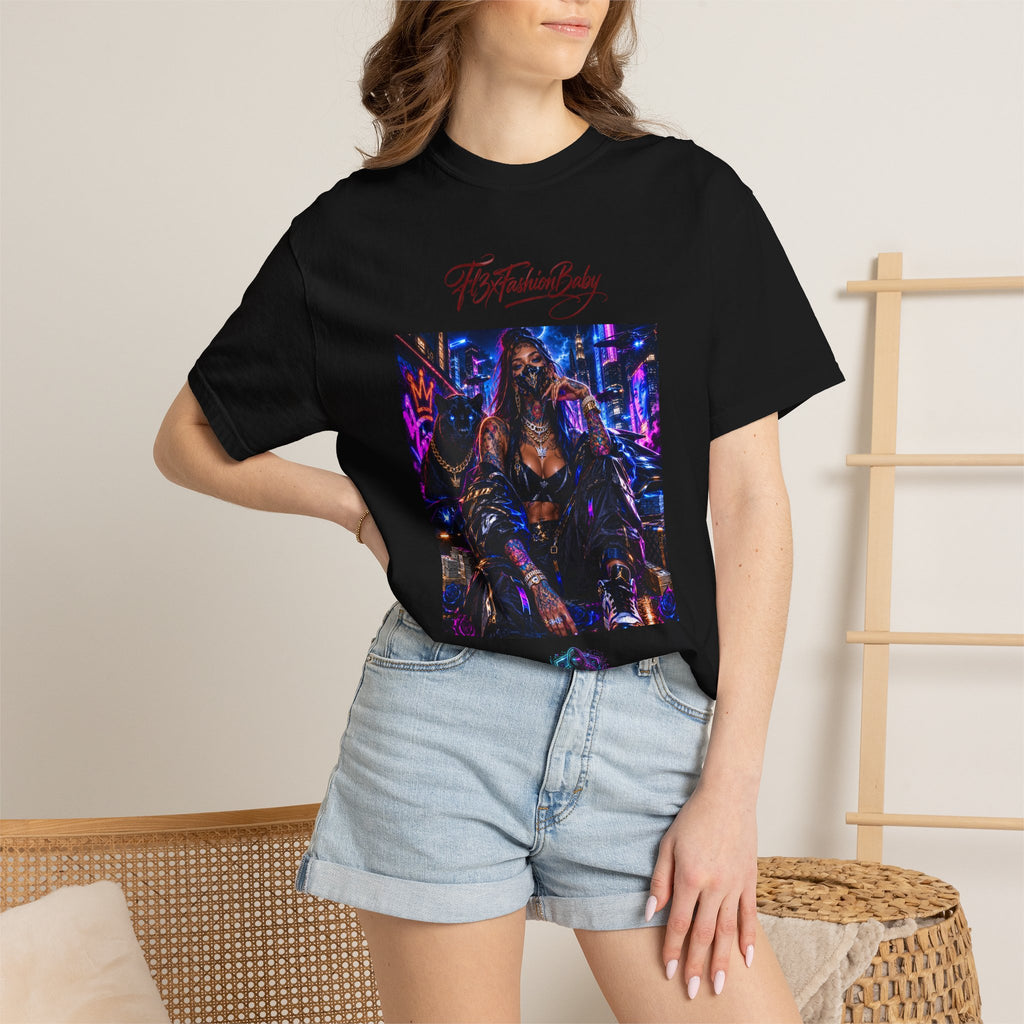Cyberpunk Nightlife T‑Shirt — “The Fashion Baby” Graphic Tee