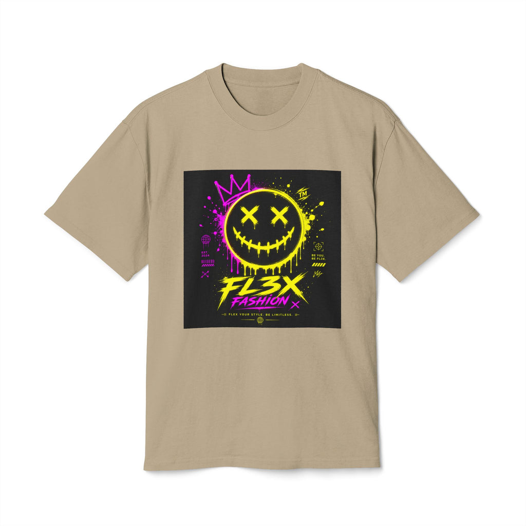 Smiley Streetwear Tee — Neon Crown F13x Fashion Graphic