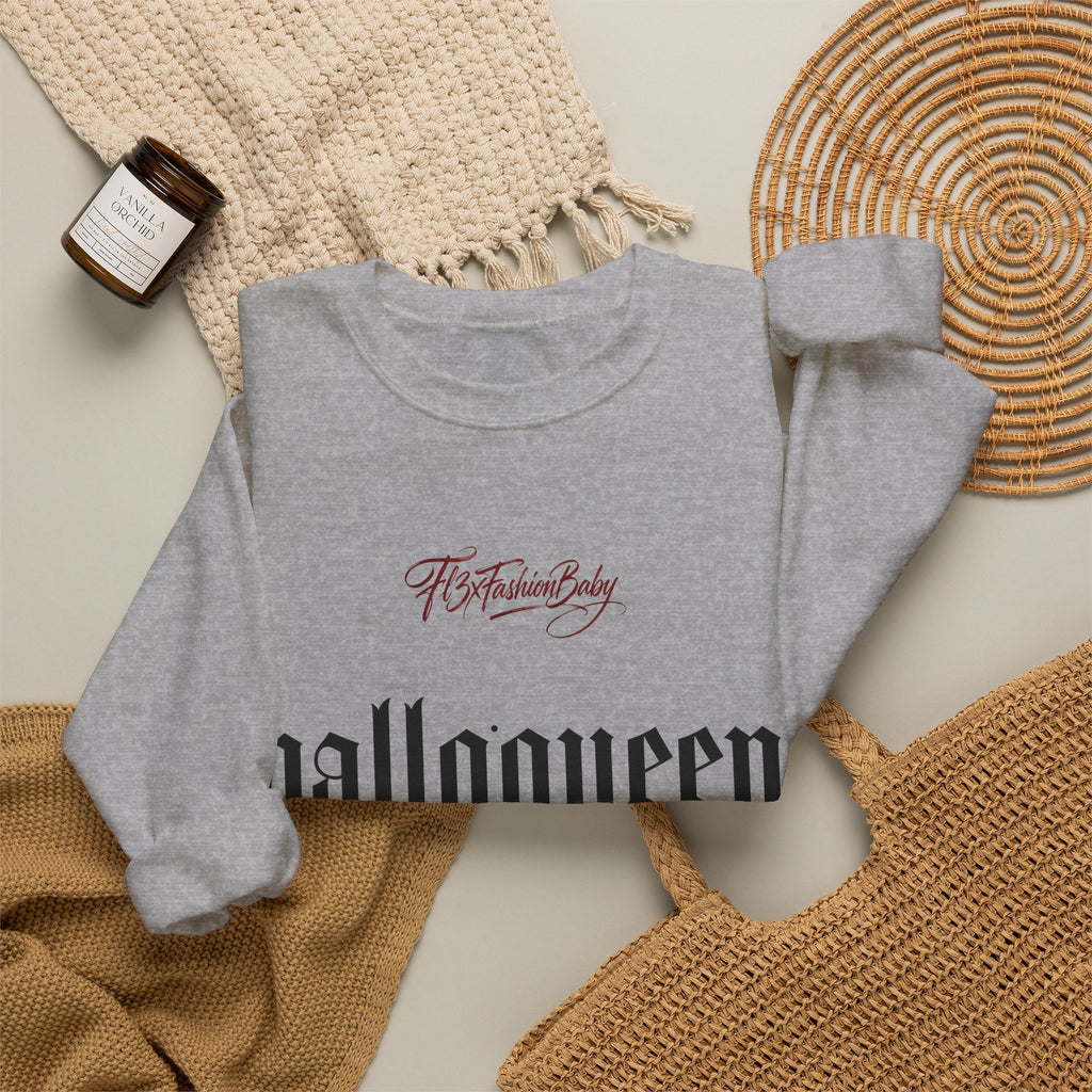 Halloqueen Graphic Sweatshirt — Gothic Halloween Crewneck