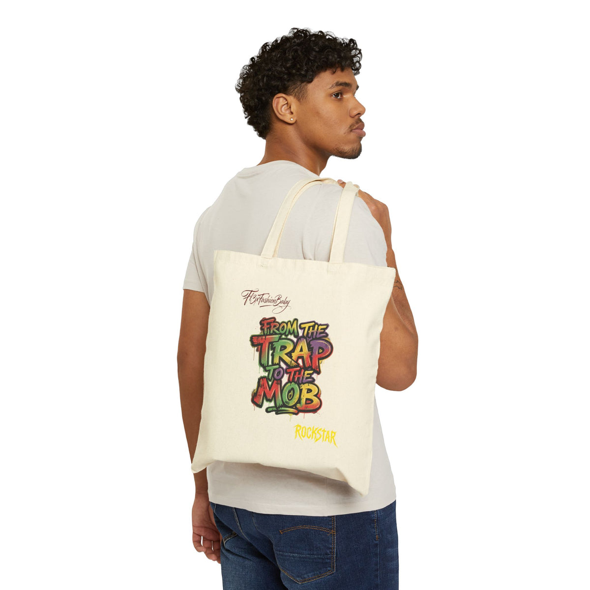 Tote Bag — "From the Trap to the Mob" Graffiti Canvas Tote