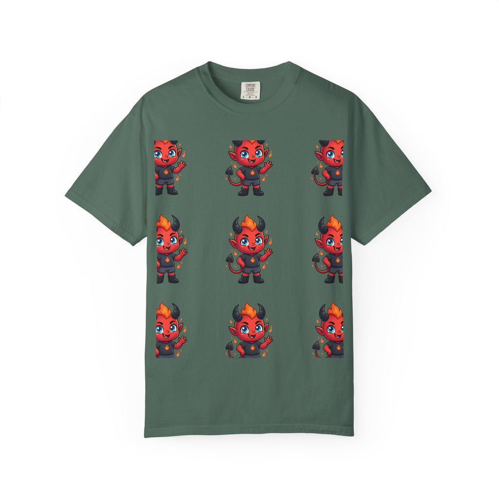 Illuminati Israel Pyramid T-Shirt with Devil Character Pattern