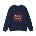 Crewneck Sweatshirt — 'Gangsta 4LsaVii' Gothic Wings Graphic