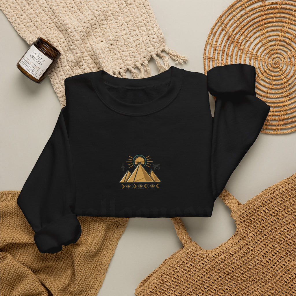 Halloqueen Crewneck Sweatshirt — Gothic Script Halloween Pullover
