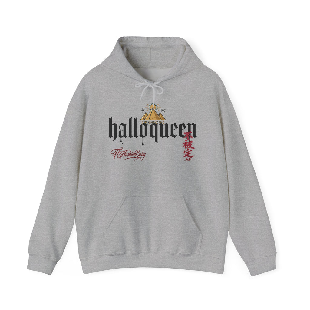 Halloween 'HalloQueen' Gothic Hoodie — Queen Crown Costume Sweatshirt