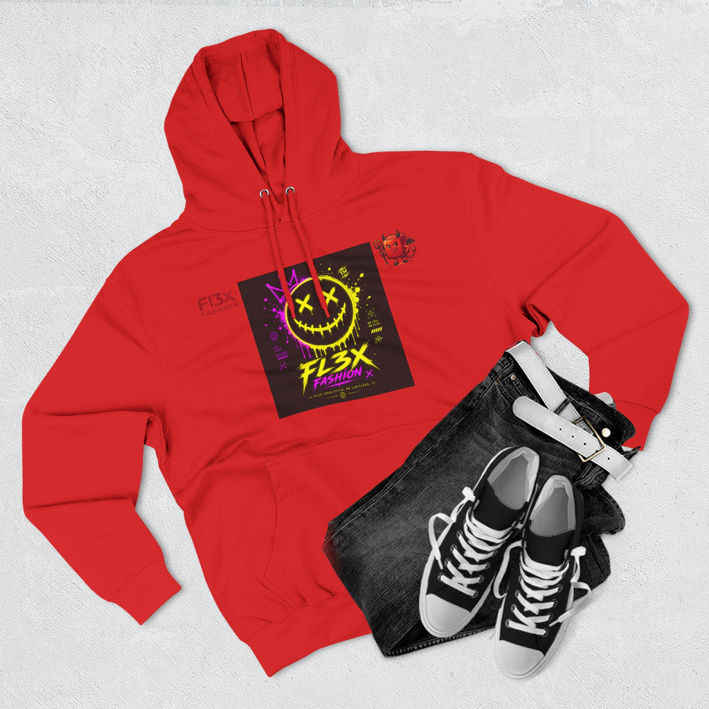 Smiley Neon Graphic Hoodie — FL3X Fashion Streetwear