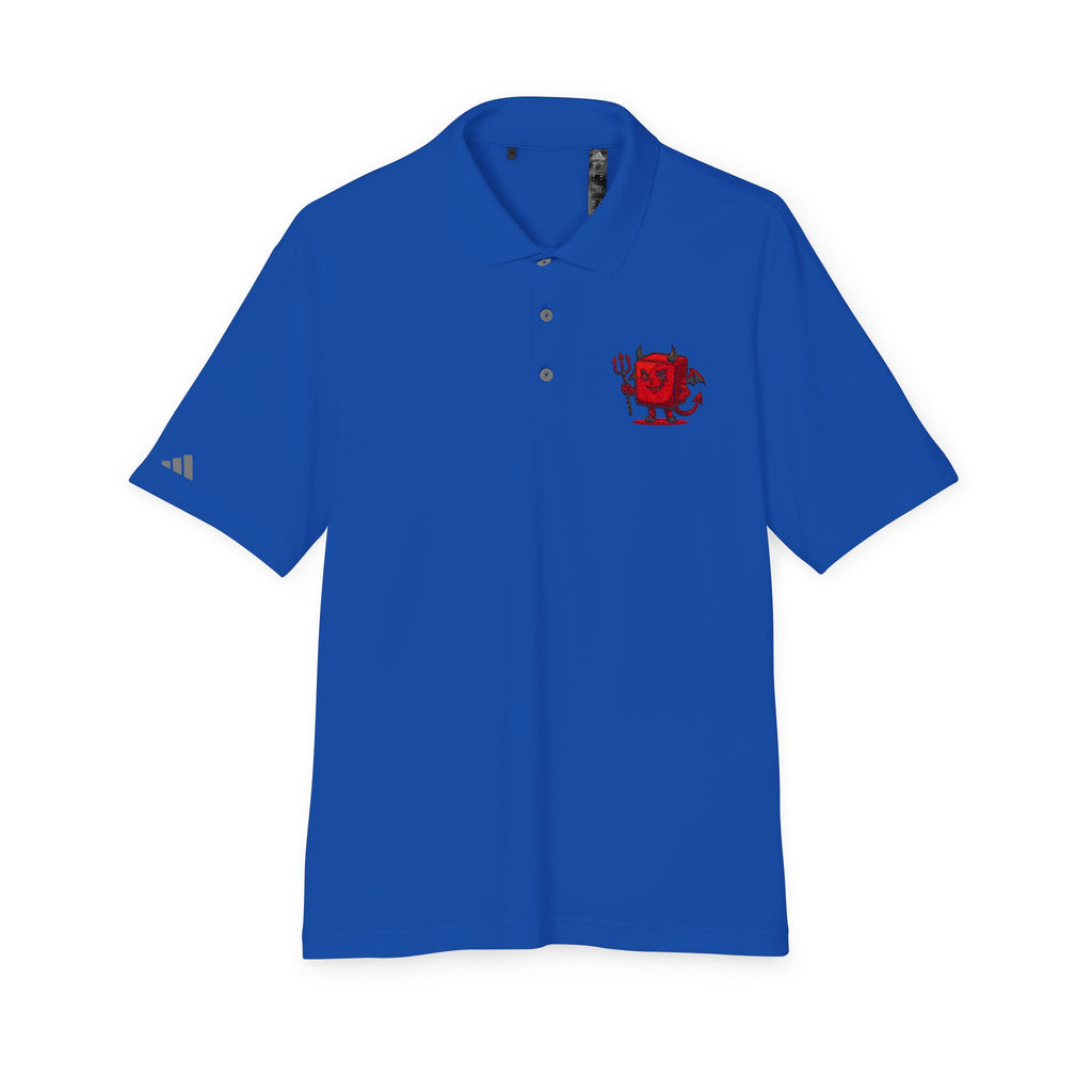 Red Devil Logo Polo Shirt — Embroidered Small Chest Graphic, Golf & Casual Wear
