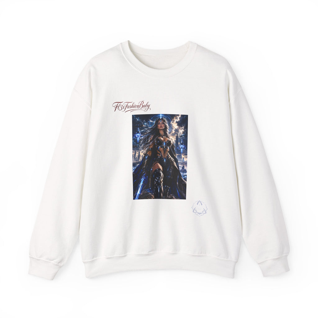 Wonder Warrior Crewneck Sweatshirt — Fantasy Armor Graphic