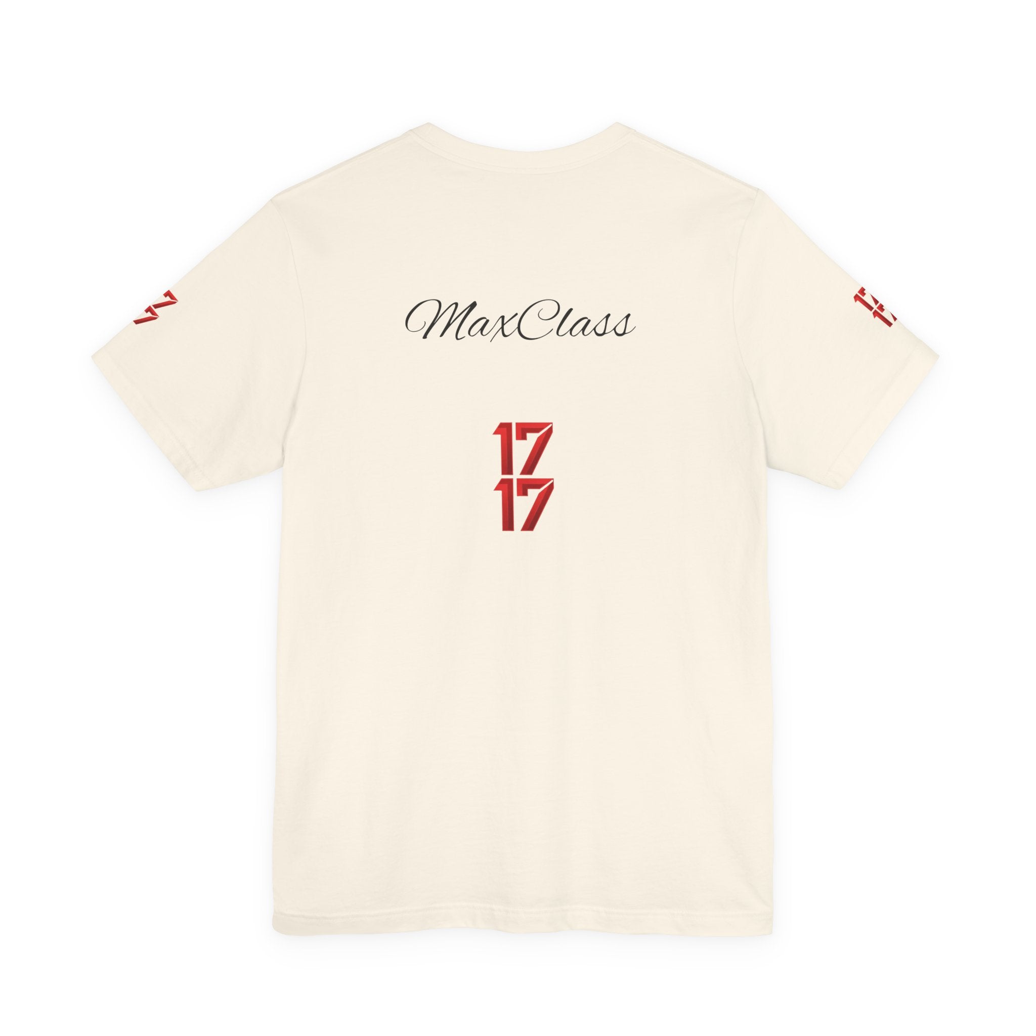 MaxClass '17' Graphic Tee — Minimal Script Logo T-Shirt