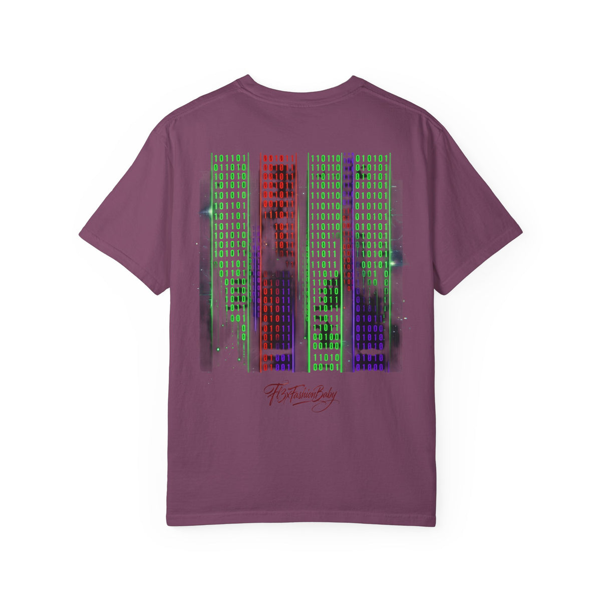 Graphic T-Shirt — Futuristic Cityscape Design with Japanese Calligraphy