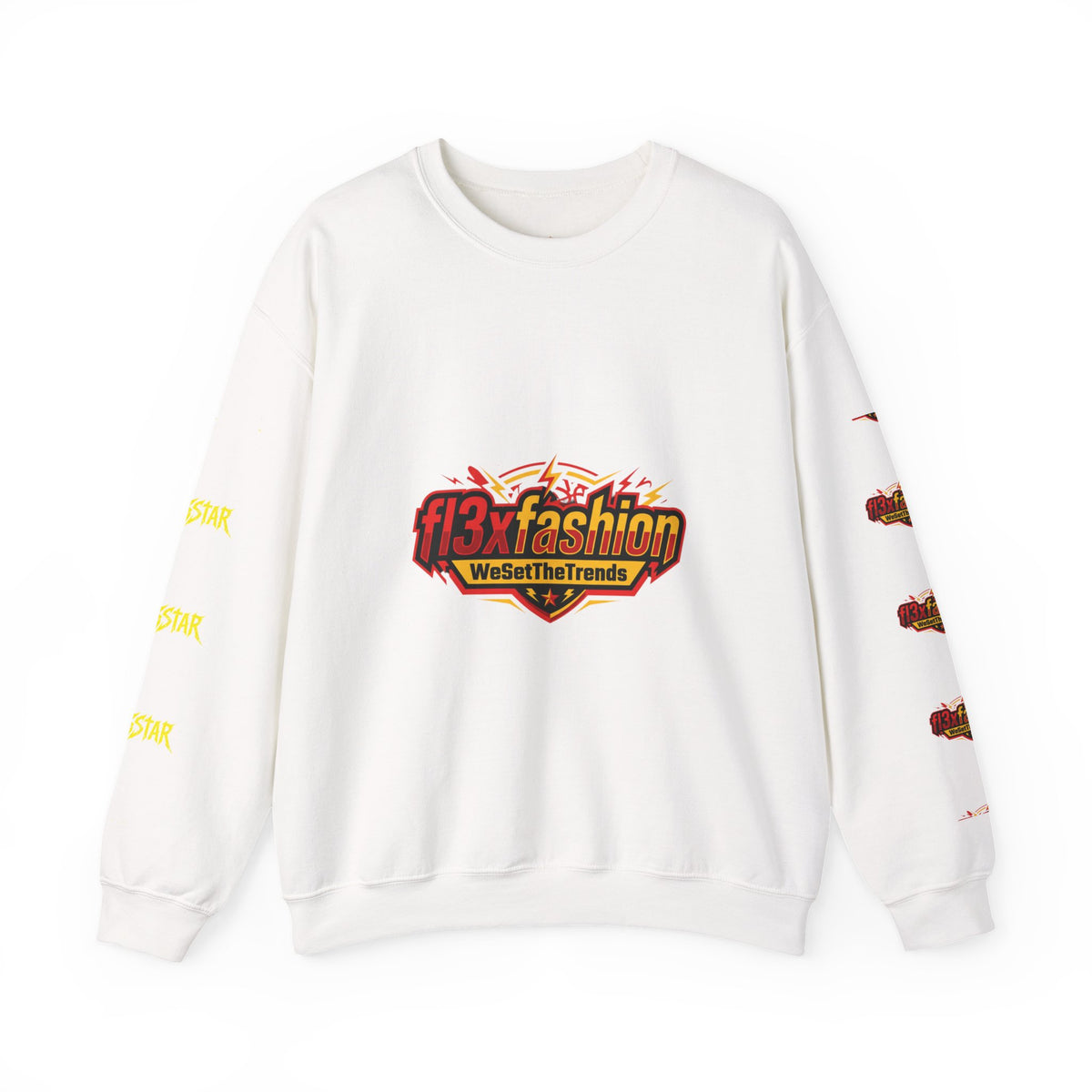 Logo Pattern Sweatshirt — fi3xfashion Graphic Crewneck