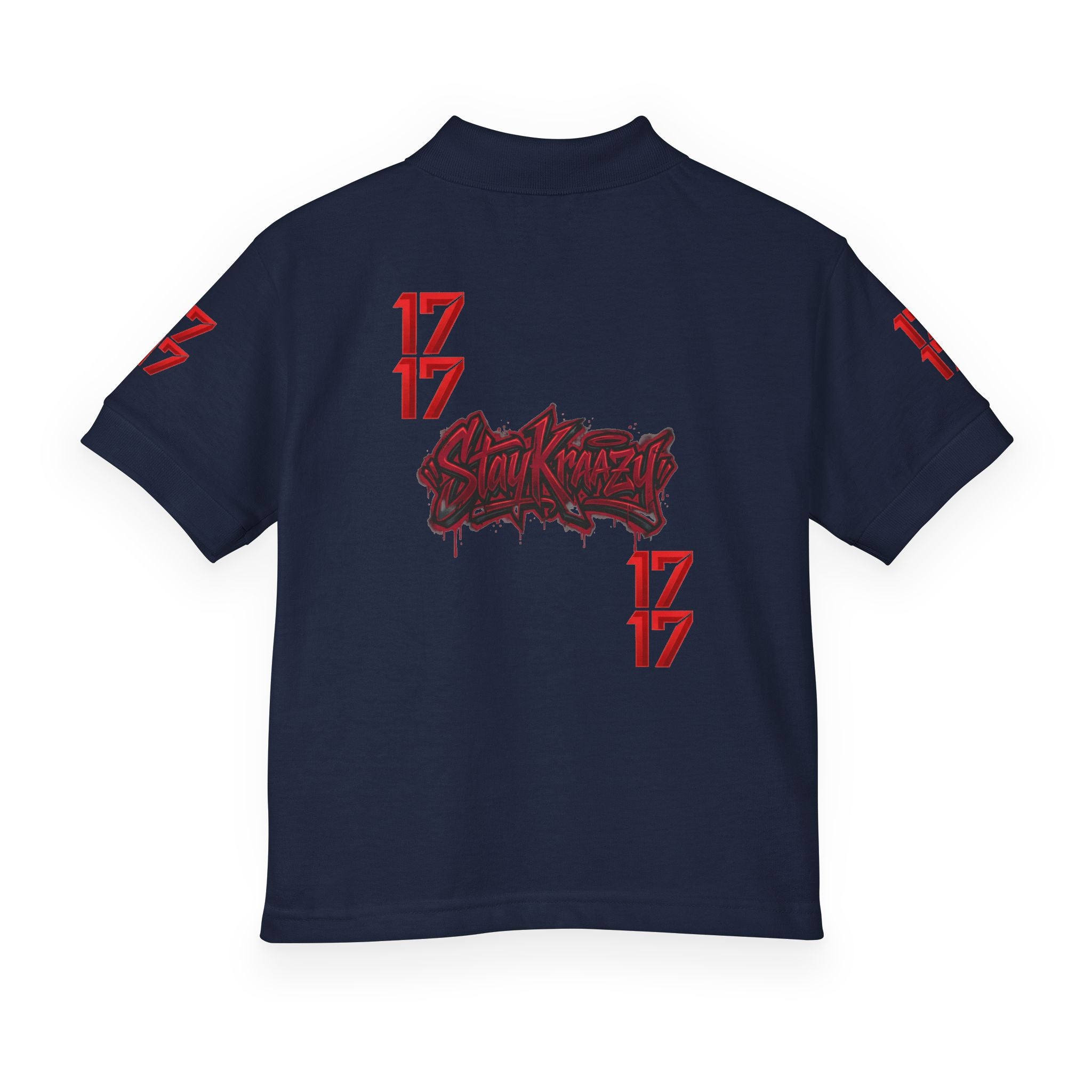 Youth Polo — Red 17 Graphic School Spirit Polo