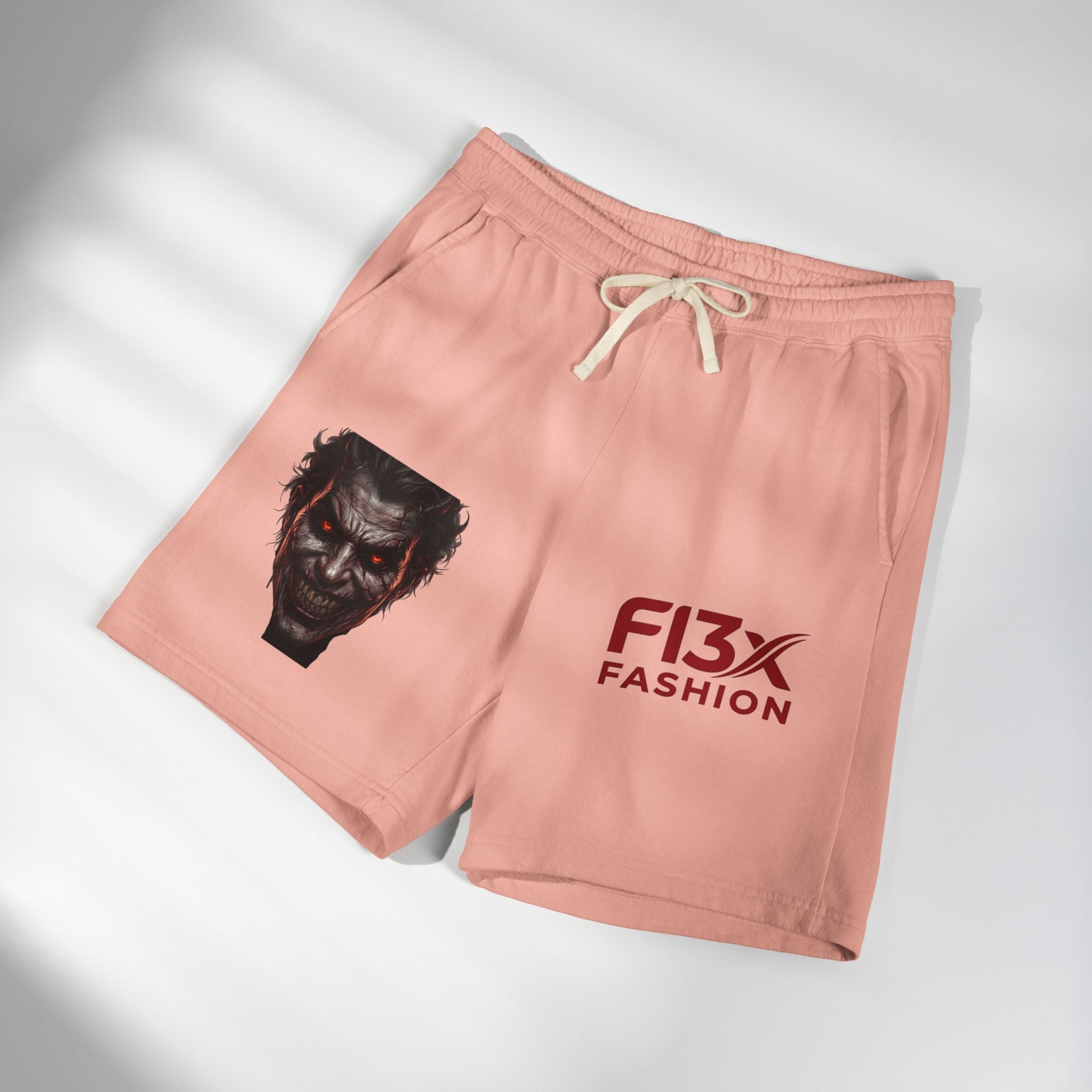 Graphic Fleece Sweat Shorts — Illustration Logo Casual Lounge Shorts