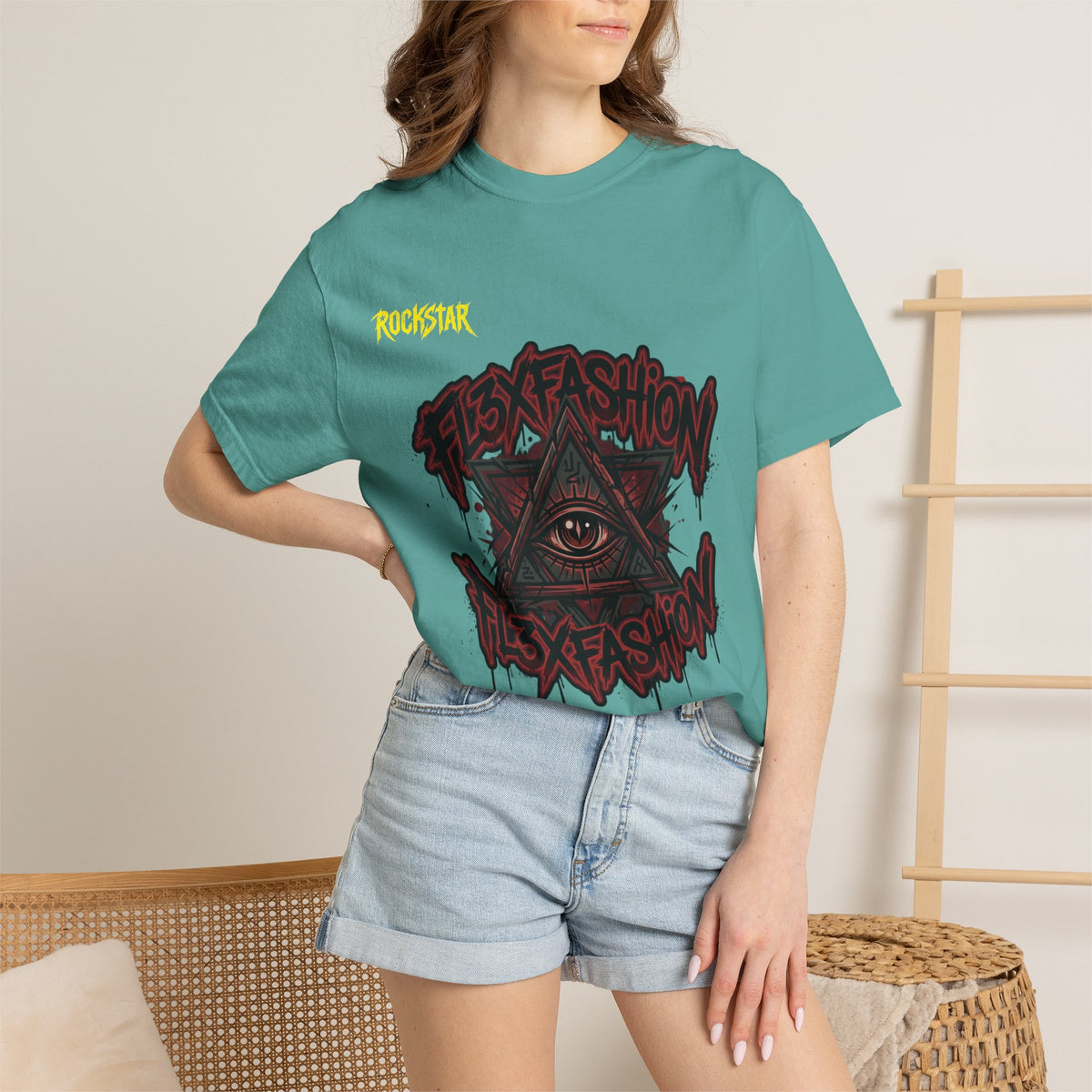 Graphic Tee — “Flex Fashion” All-Seeing Eye Streetwear T-Shirt