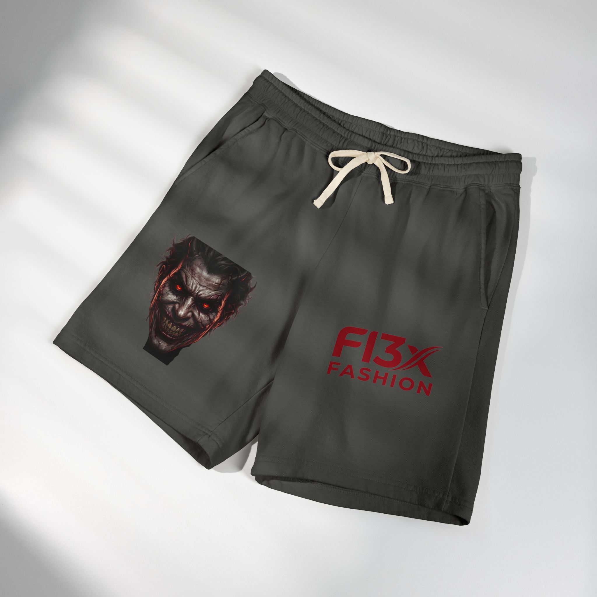 Graphic Fleece Sweat Shorts — Illustration Logo Casual Lounge Shorts