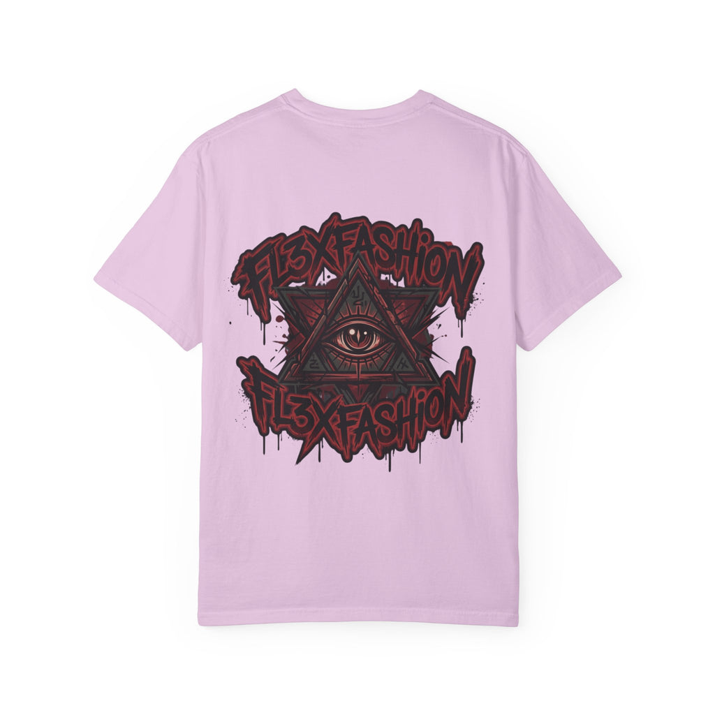Halloqueen Graphic T-Shirt — Gothic Pyramid & All-Seeing Eye Streetwear