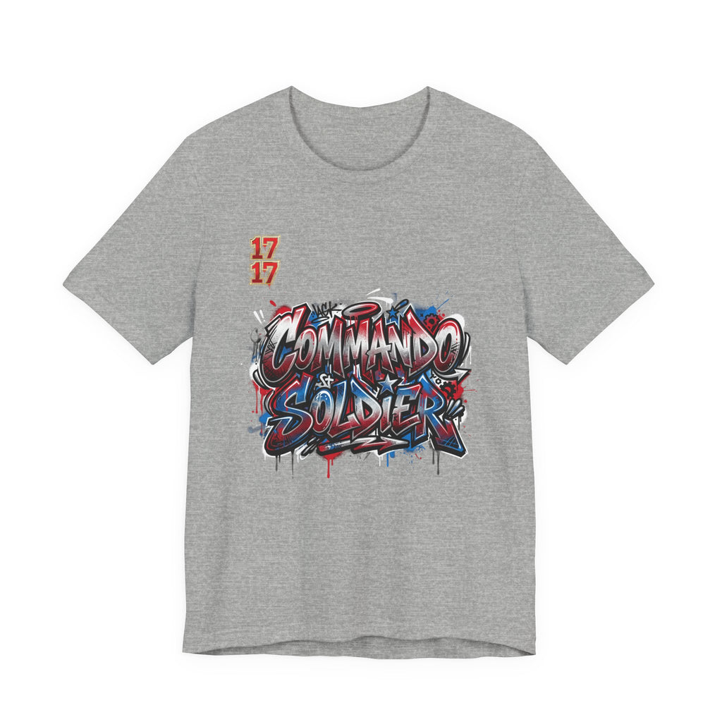 Commando Soldier Graffiti T‑Shirt — Urban Military Streetwear