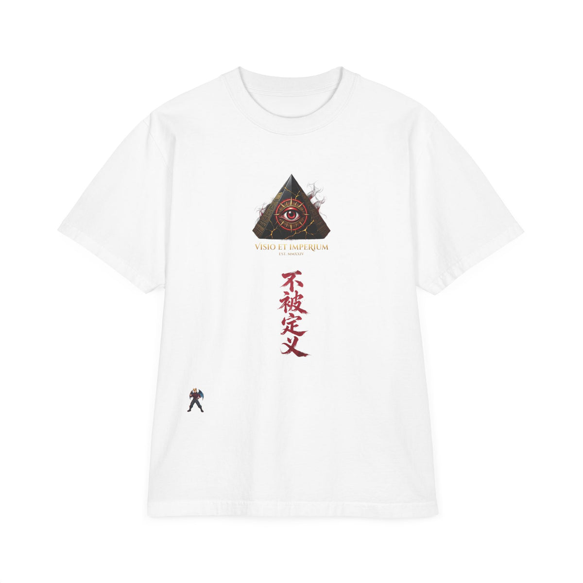 Graphic T-Shirt — Eye Pyramid & Kanji Streetwear Tee