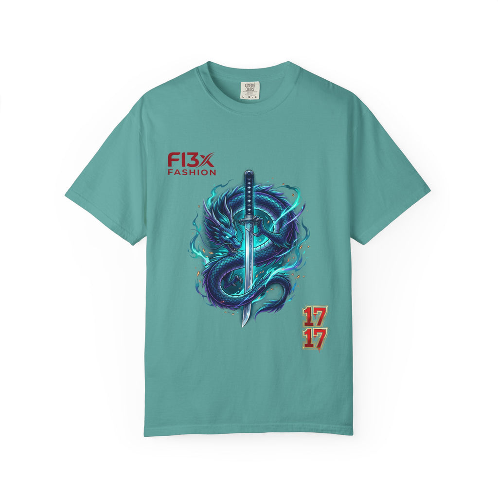 Dragon Katana T-Shirt — Neon Samurai Sword Graphic Tee (17/17)