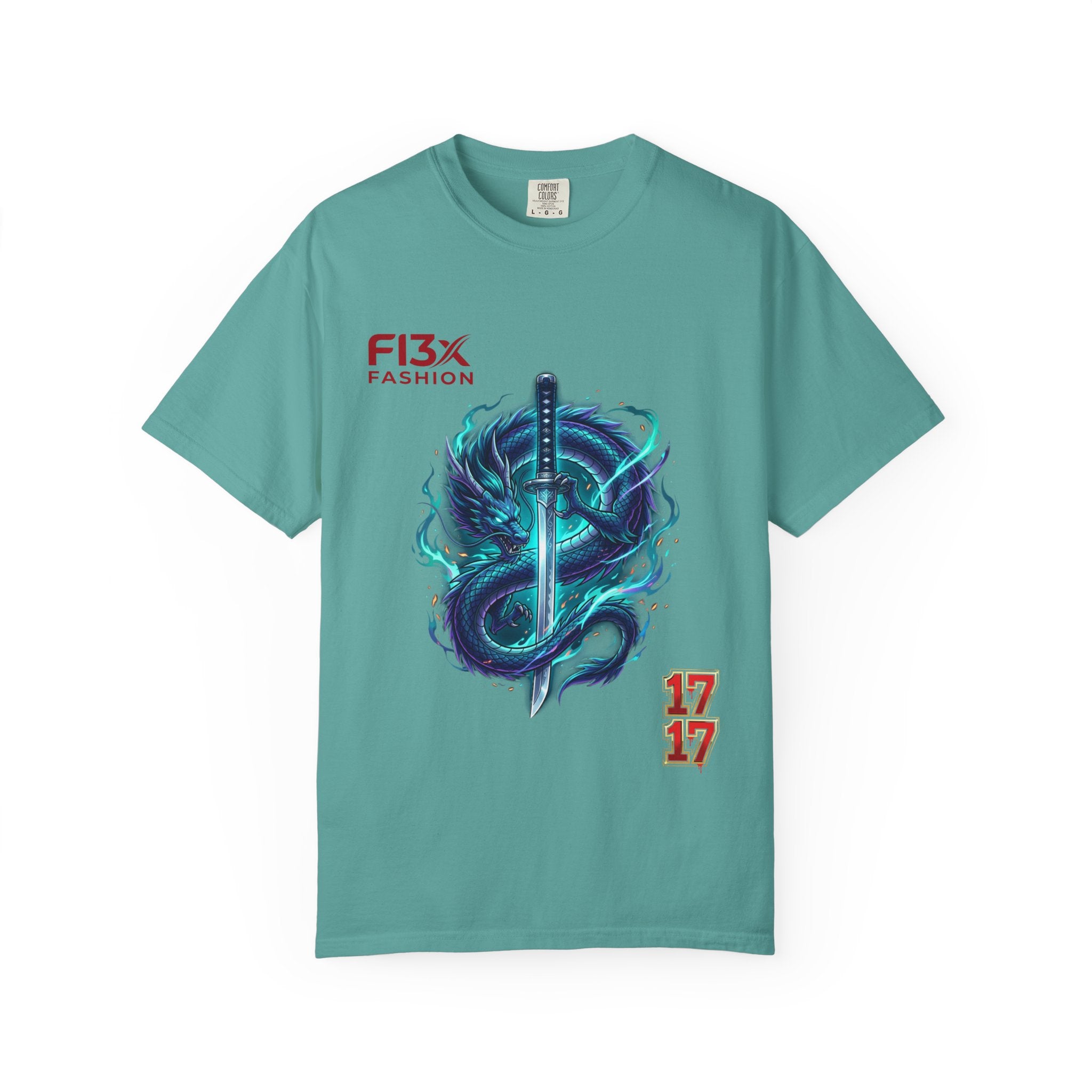 Dragon Katana T-Shirt — Neon Samurai Sword Graphic Tee (17/17)