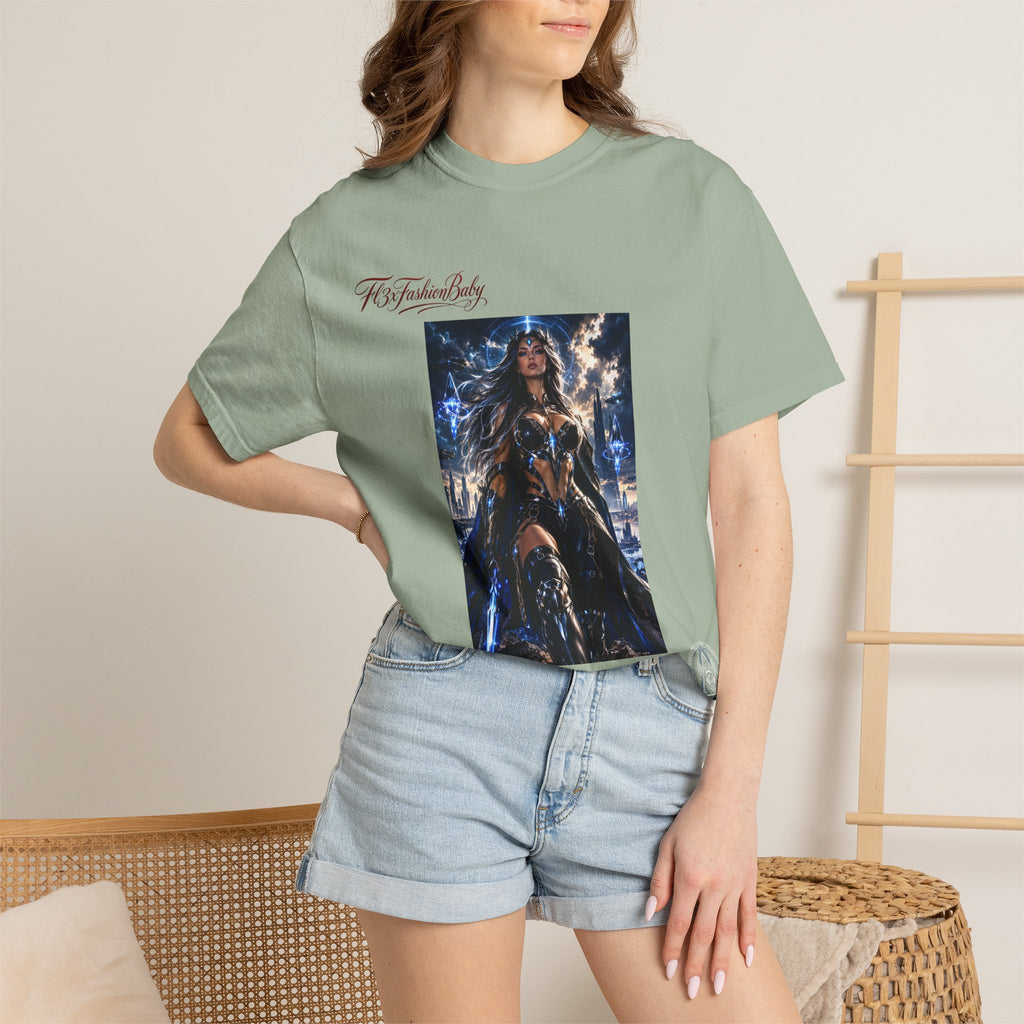 Fantasy Warrior Graphic T-Shirt — "FB7FashionBaby" Logo Tee