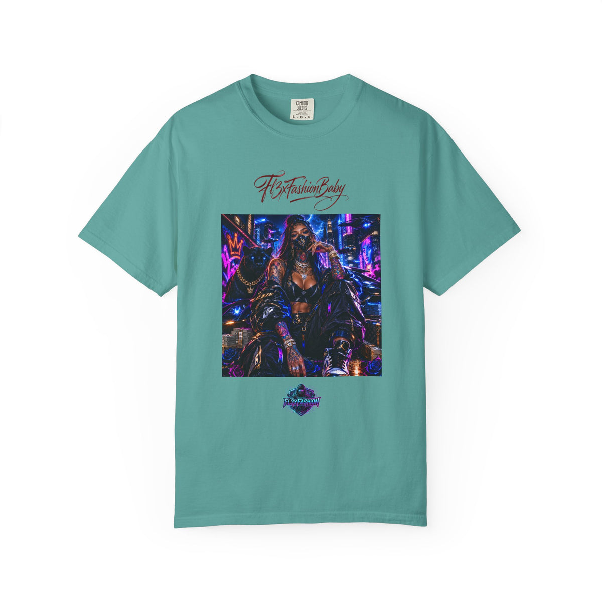 Cyberpunk Nightlife T‑Shirt — “The Fashion Baby” Graphic Tee