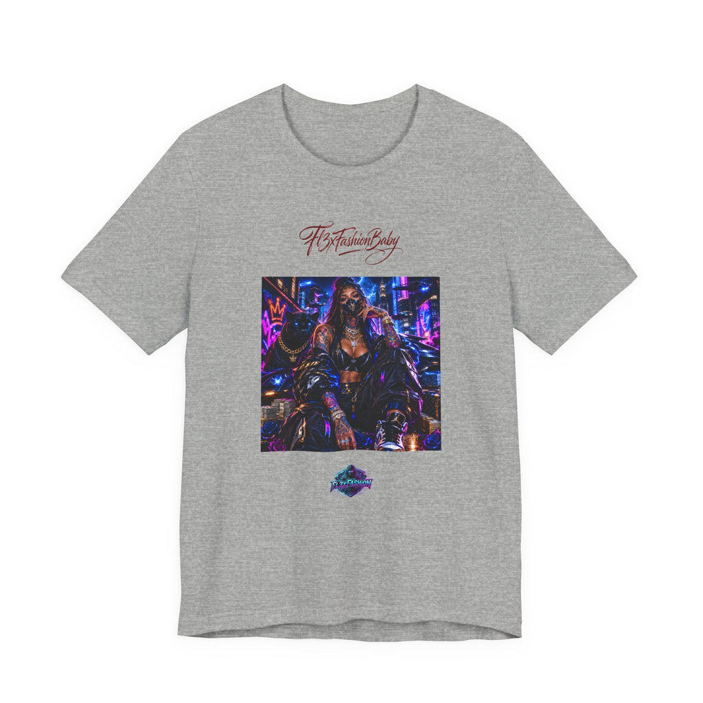 T-Shirt — Futuristic Cyber City Graphic Tee ("It's Fashion Baby")