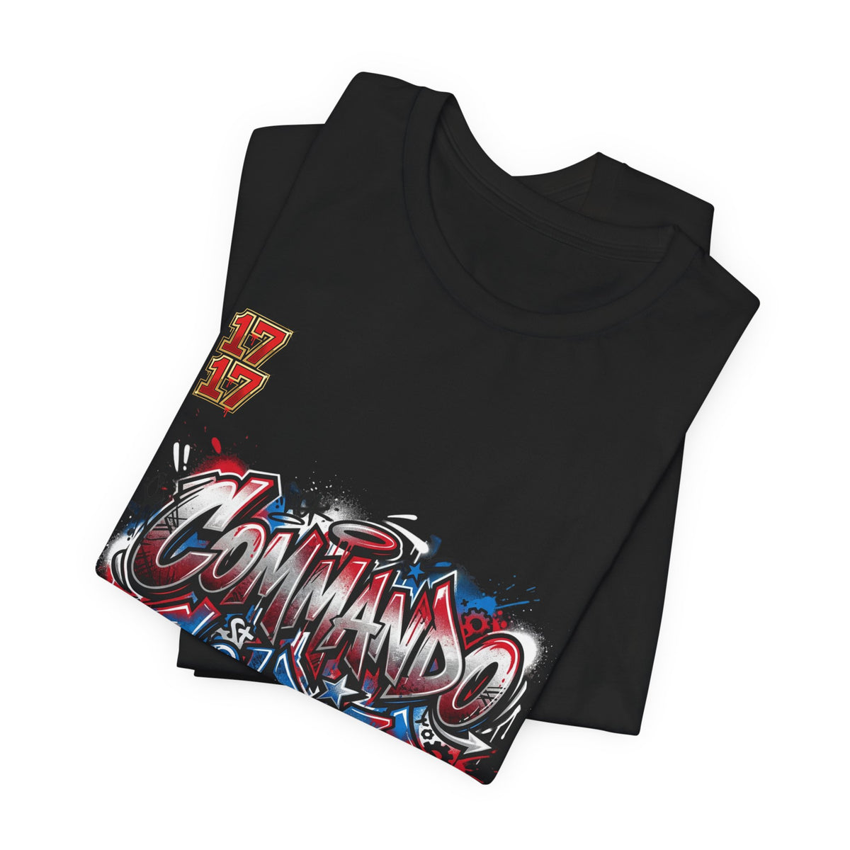 Commando Soldier Graffiti T‑Shirt — Urban Military Streetwear