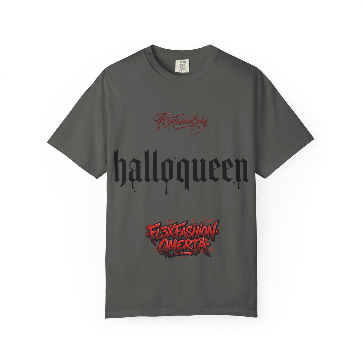 Halloqueen Graphic Tee — Gothic Halloween Party Shirt