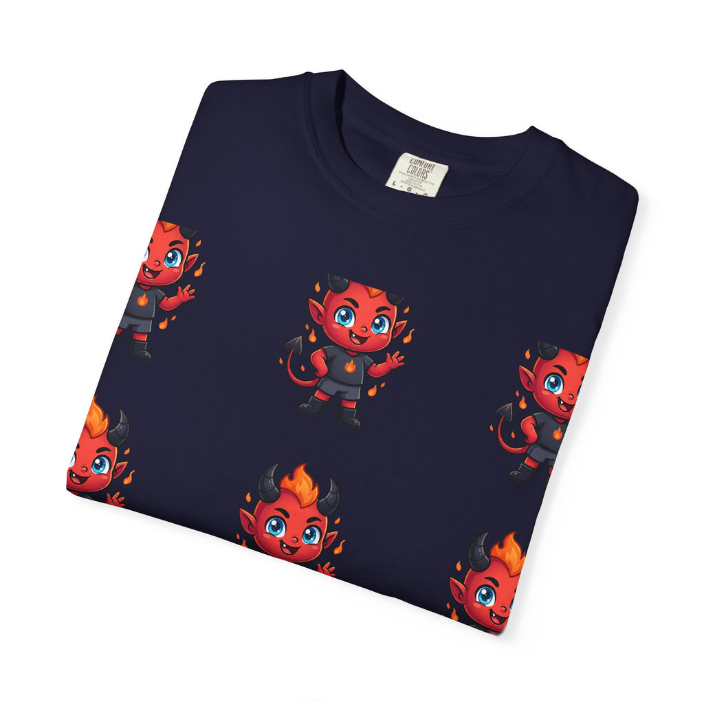 Illuminati Israel Pyramid T-Shirt with Devil Character Pattern