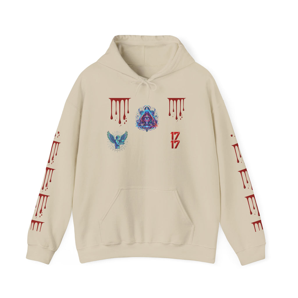 Hoodie — Gothic 1717 Dripping Symbols Pullover