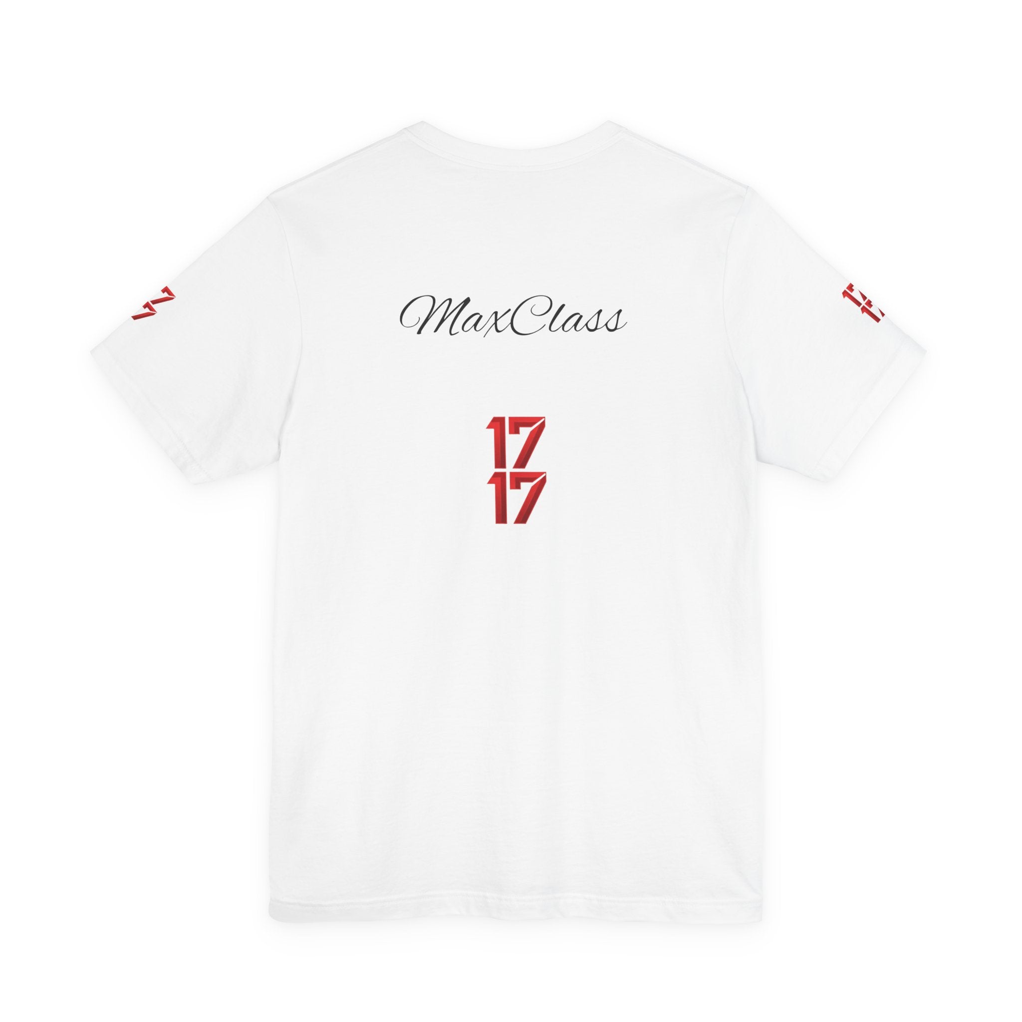 MaxClass '17' Graphic Tee — Minimal Script Logo T-Shirt