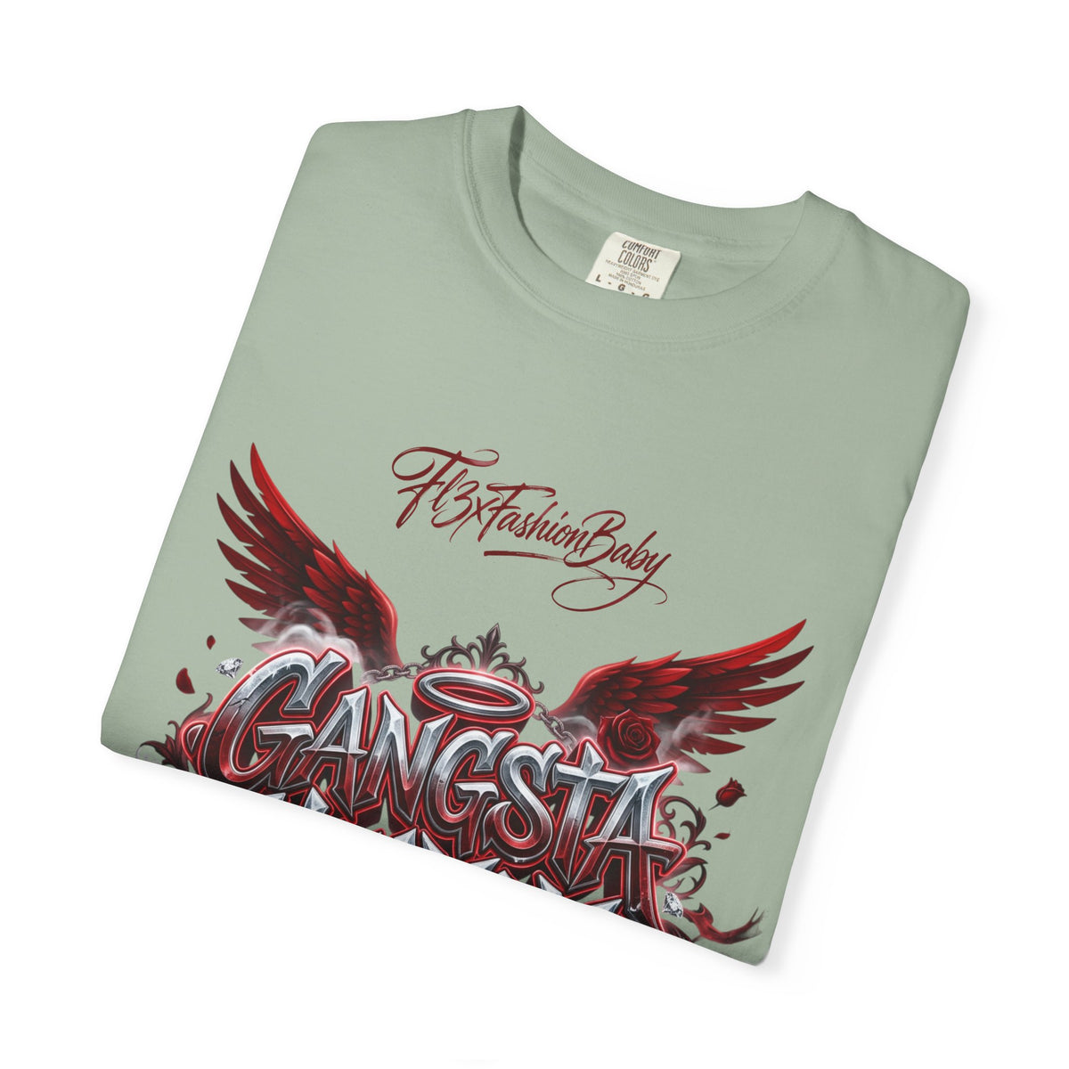 Gangsta Heaven Graphic T-Shirt — Scripted Front & Vertical Kanji Back