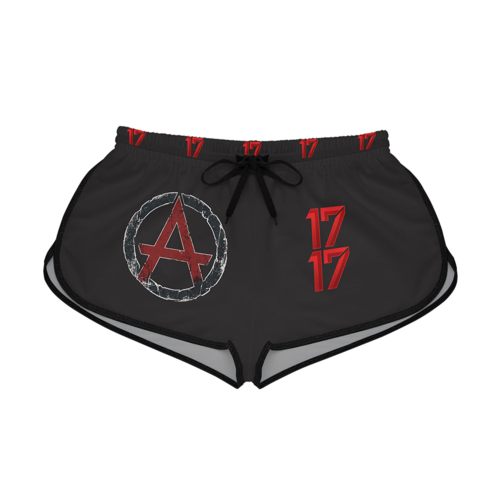 Relaxed Women's Shorts — Red '17' & Morning Star Graphic