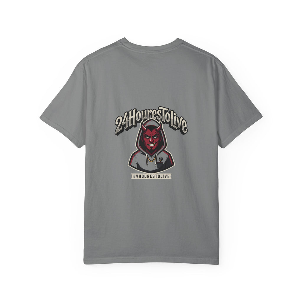 Angel & Devil Graphic T-Shirt — '24 Hours To Live' Streetwear