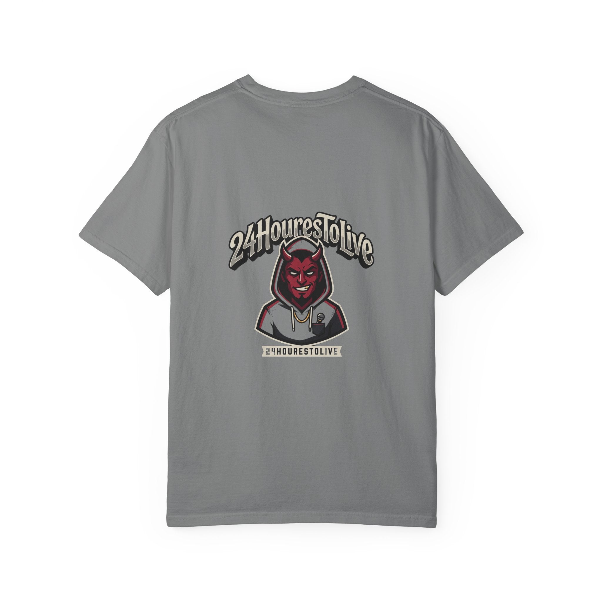 Angel & Devil Graphic T-Shirt — '24 Hours To Live' Streetwear