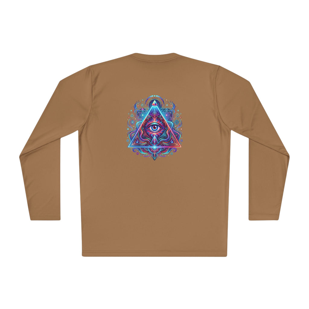 All-Seeing Eye Triangle Long Sleeve Tee — Psychedelic Mystic Graphic Shirt