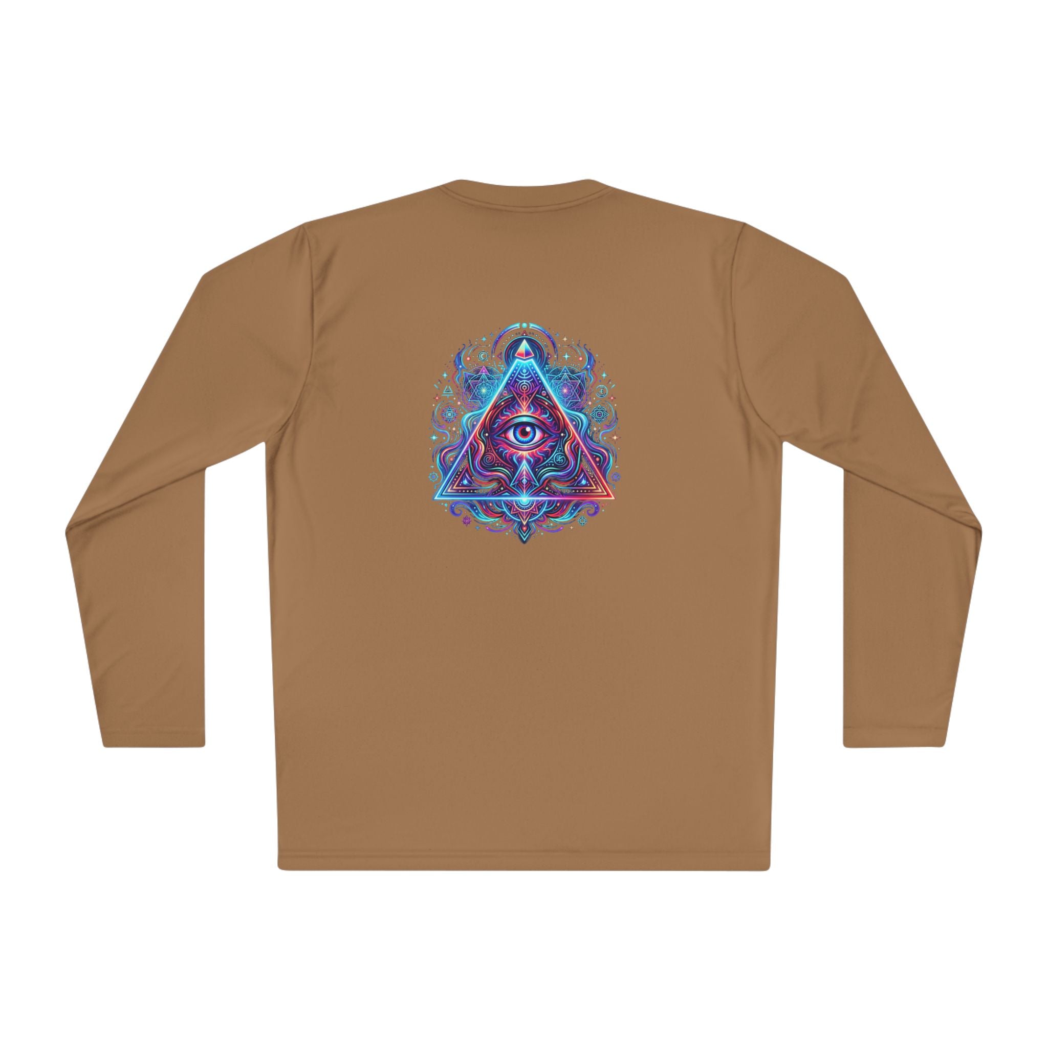 All-Seeing Eye Triangle Long Sleeve Tee — Psychedelic Mystic Graphic Shirt