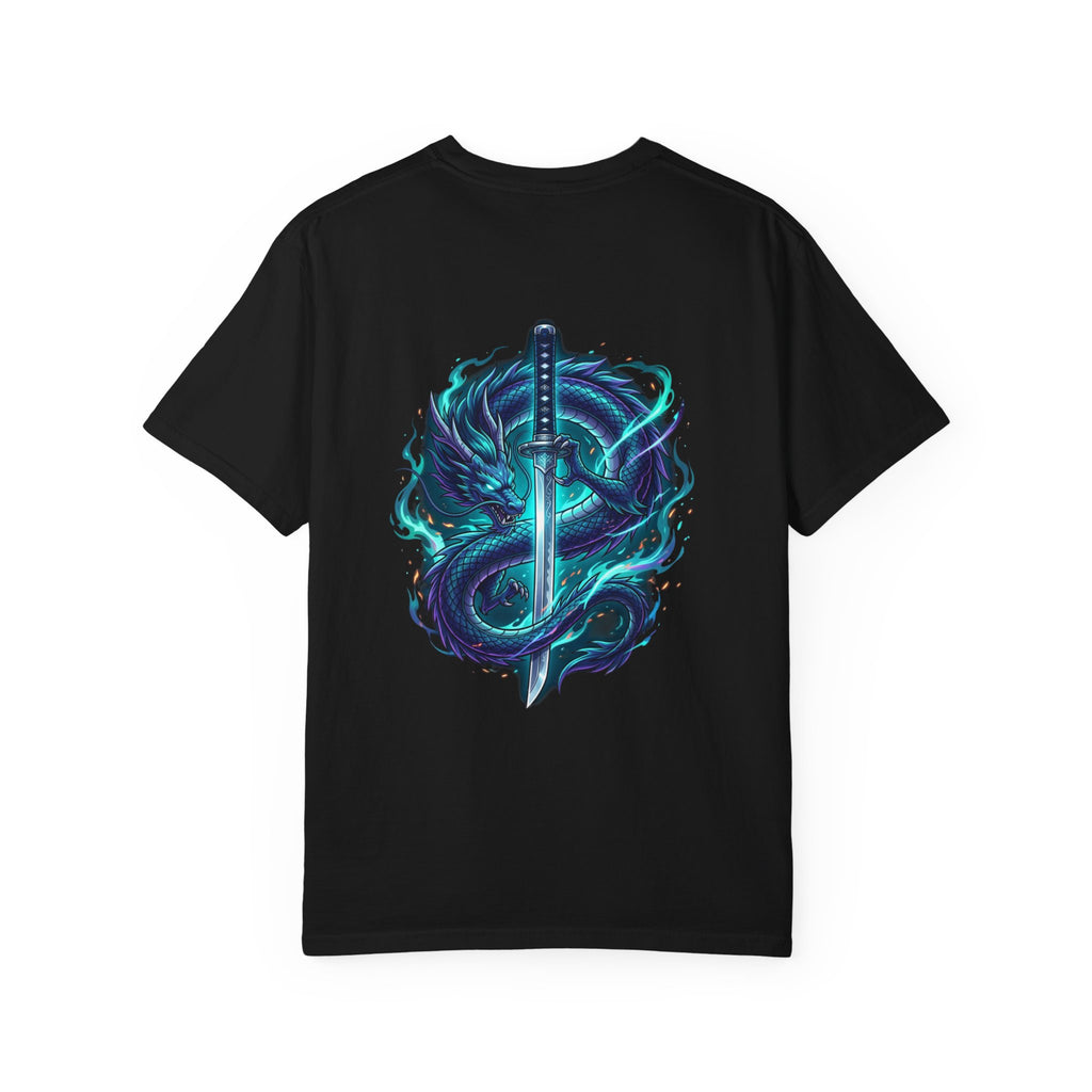 Dragon Katana T-Shirt — Neon Samurai Sword Graphic Tee (17/17)