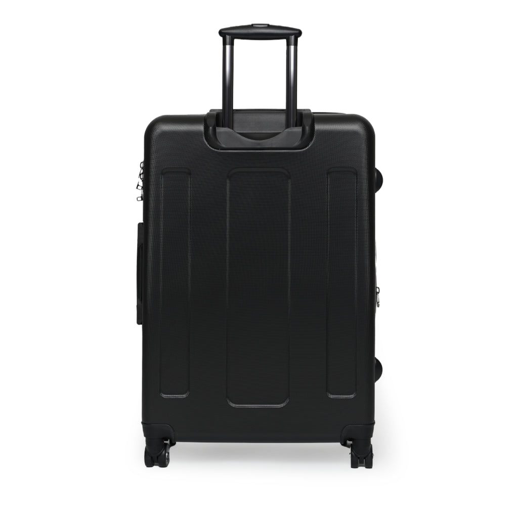 Sticker-Graphic Carry-On Suitcase — Urban Monkey Patch Travel Luggage
