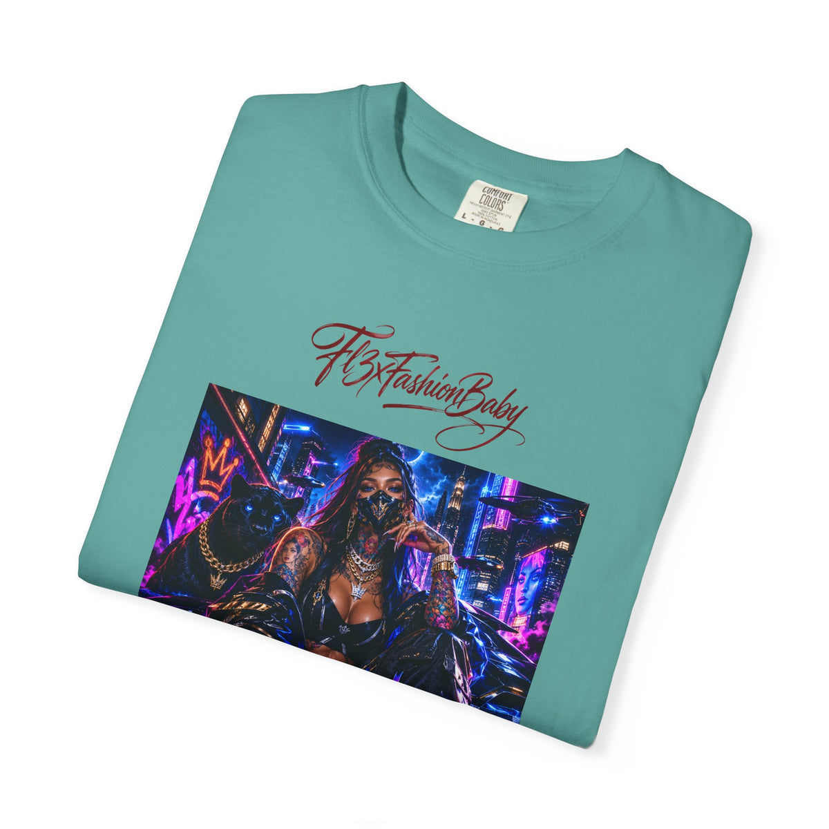 Cyberpunk Nightlife T‑Shirt — “The Fashion Baby” Graphic Tee