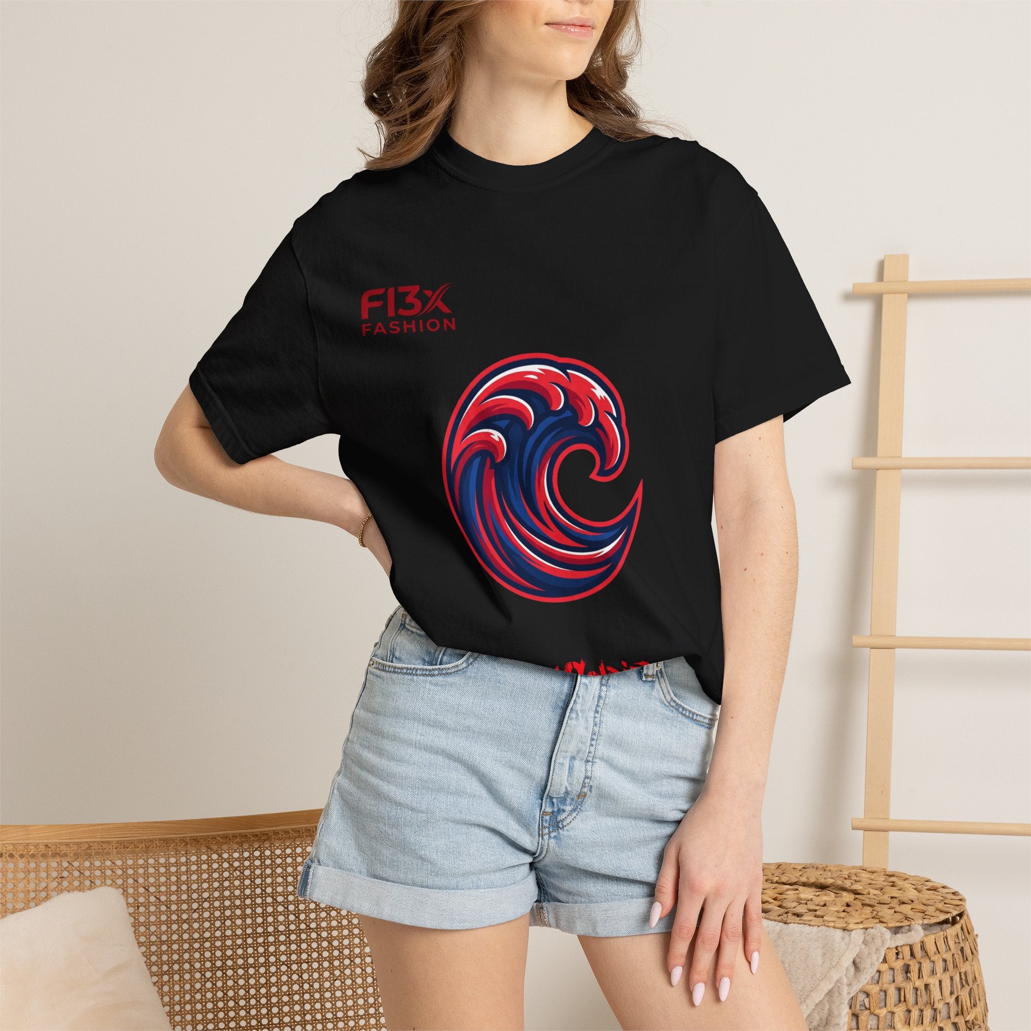 Wave Emblem T-Shirt — 'I'm A Soldier' Graphic Crew Tee