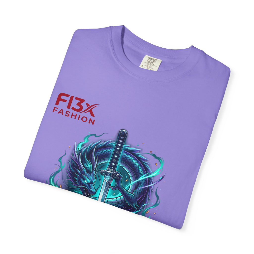 Dragon Katana T-Shirt — Neon Samurai Sword Graphic Tee (17/17)