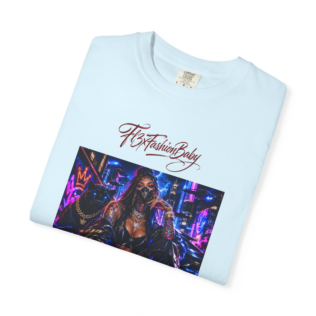Cyberpunk Nightlife T‑Shirt — “The Fashion Baby” Graphic Tee