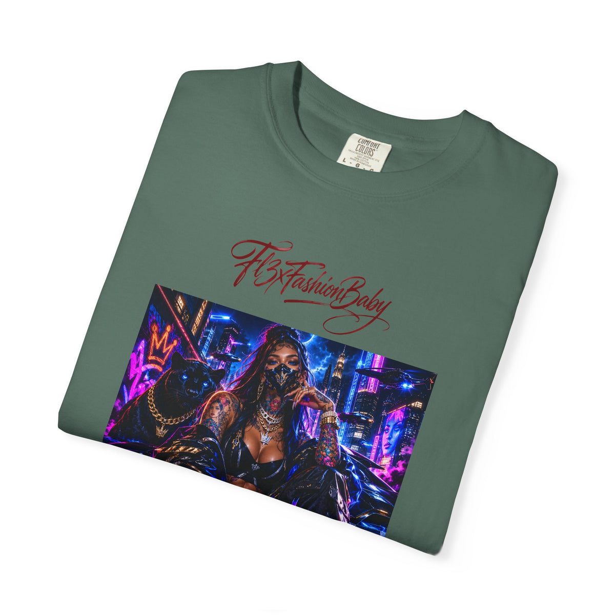 Cyberpunk Nightlife T‑Shirt — “The Fashion Baby” Graphic Tee