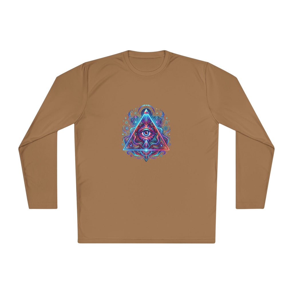 All-Seeing Eye Triangle Long Sleeve Tee — Psychedelic Mystic Graphic Shirt