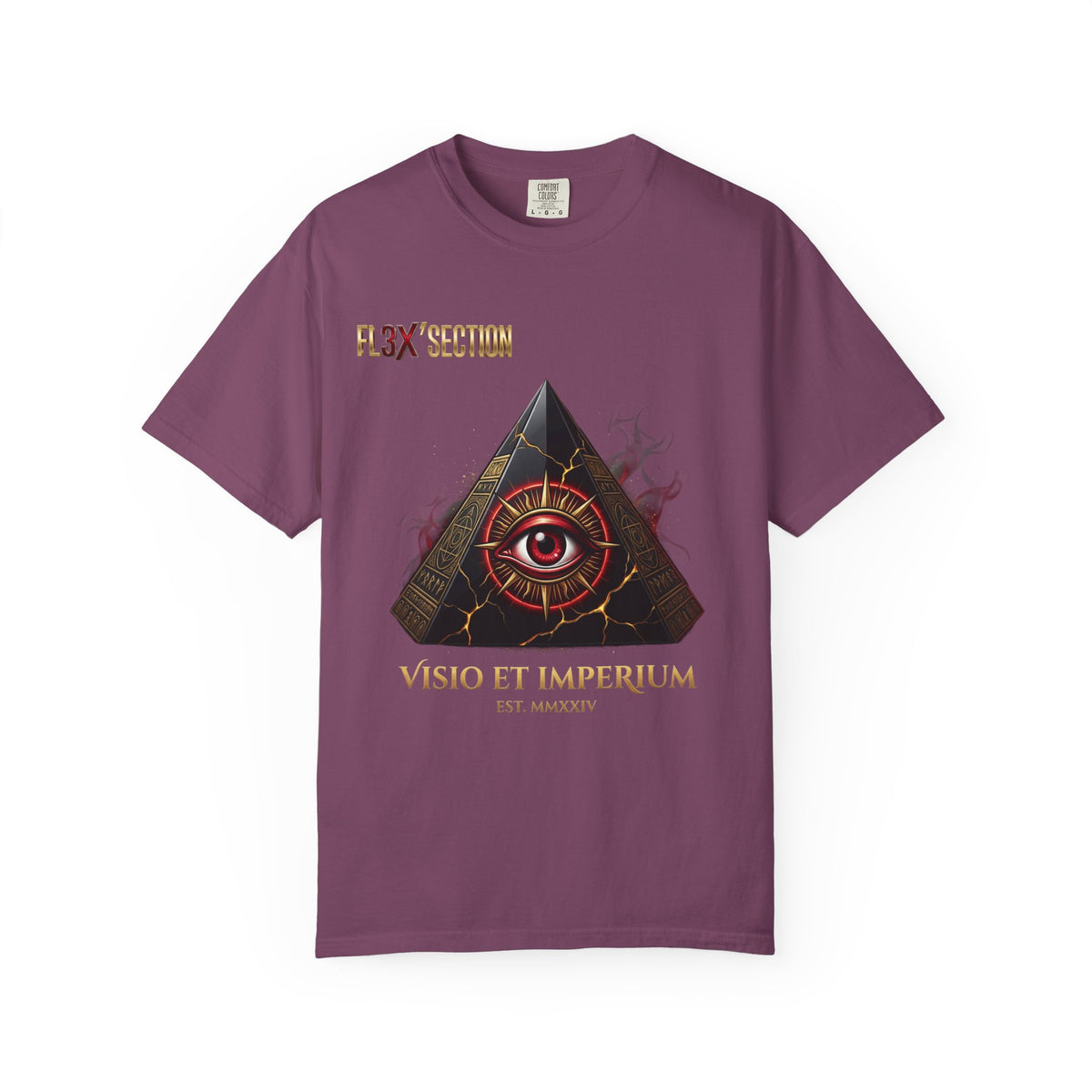 All-Seeing Eye Pyramid T-Shirt — "Visio Et Imperium" Graphic Tee