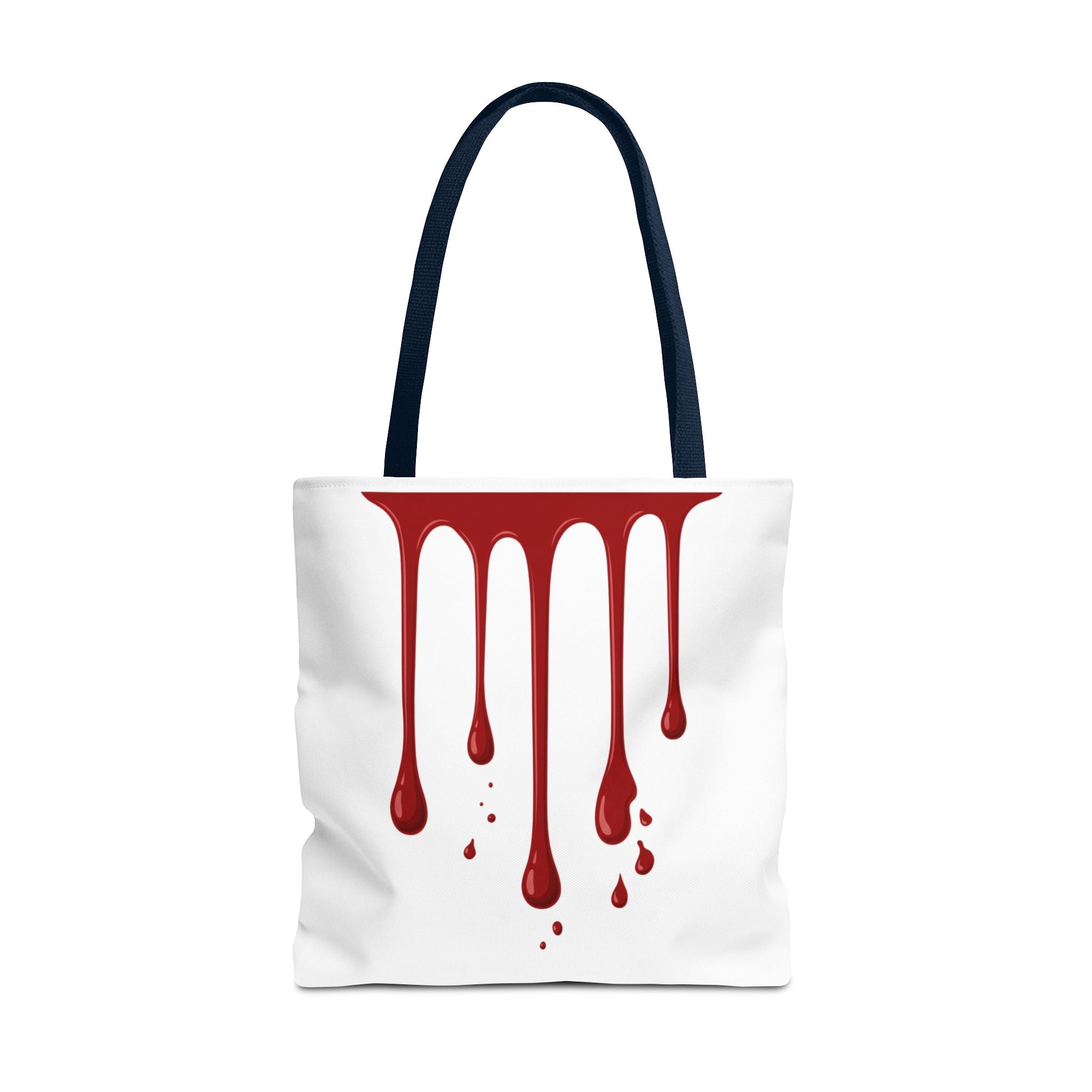 Dripping Blood Graphic Tote Bag — Red Horror Aesthetic Tote