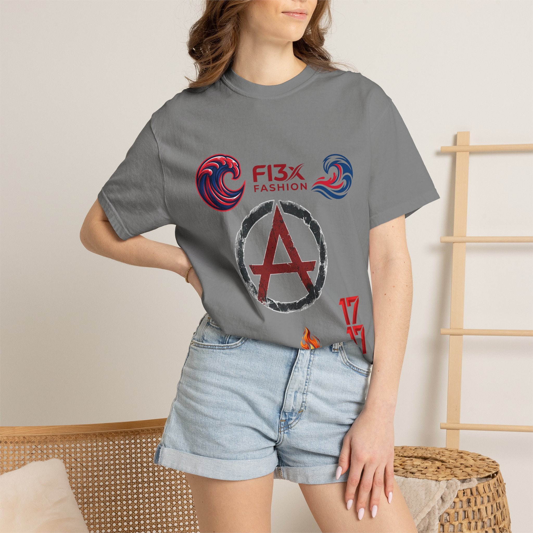 Graphic T-Shirt — 'Just Be You' FI3x Fashion Wave Logo Tee